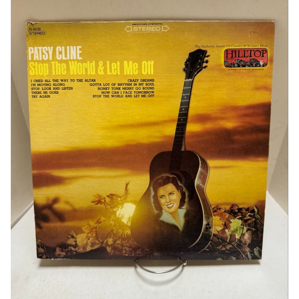 1966 Hilltop Vinyl Record Patsy Cline Stop the World & Let Me Off LP